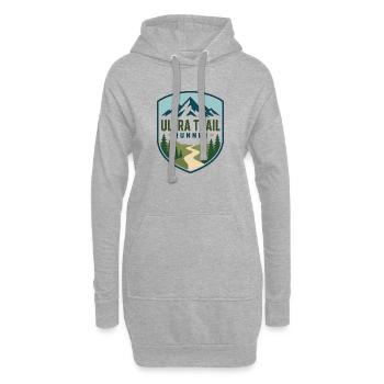 Ultra Trail Runner Mountain Shield - Hoodie-Kleid - Grau meliert - Vorne