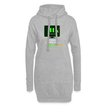 Pause AFK Retro Depuis 1998 - Sweat-shirt à capuche long Femme - gris chiné - Devant