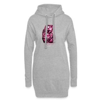 BillionDollar Bear Graffiti - Hoodie-Kleid - Grau meliert - Vorne