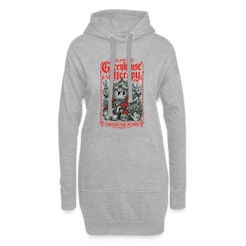 Les plantes de jardinage en serre, en serre, prospèrent - Sweat-shirt à capuche long Femme - gris chiné - Devant