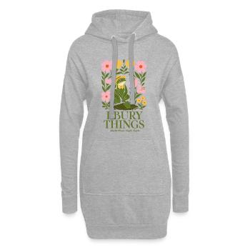 Jardinage urbain J’enterre des choses Peut-être des plantes - Sweat-shirt à capuche long Femme - gris chiné - Devant