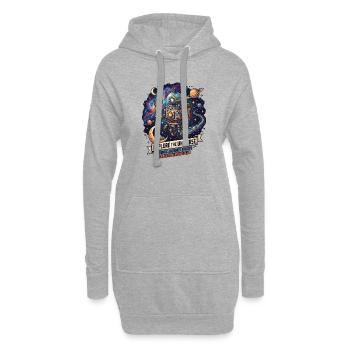 Cosmos Adventure Robot Explorer - Sweat-shirt à capuche long Femme - gris chiné - Devant