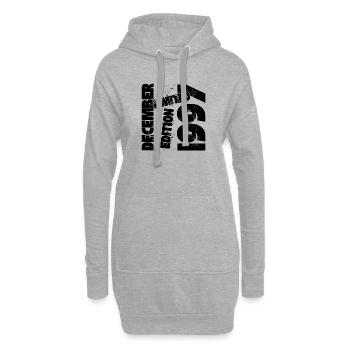 DECEMBRE 1997 LIMITED EDITION - Sweat-shirt à capuche long Femme - gris chiné - Devant