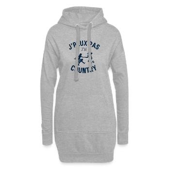 J peux pas j ai Country - Sweat-shirt à capuche long Femme - gris chiné - Devant