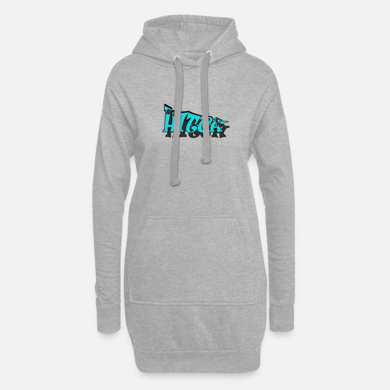 HITCH - Hoodie-Kleid - Grau meliert
