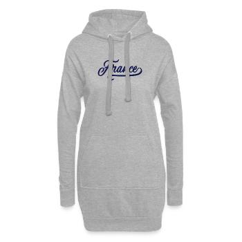 Frankreich - Hoodie-Kleid - Grau meliert - Vorne