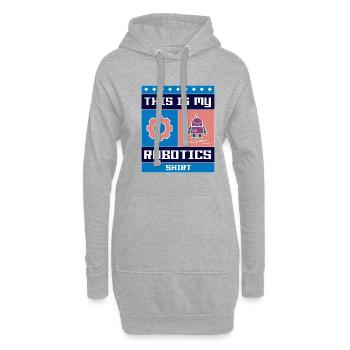 Ingénierie robotique Génie mécanique des robots - Sweat-shirt à capuche long Femme - gris chiné - Devant