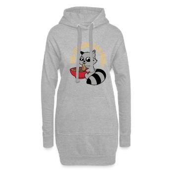 Citation ironique d'un opossum, quelqu'un dit de - Sweat-shirt à capuche long Femme - gris chiné - Devant