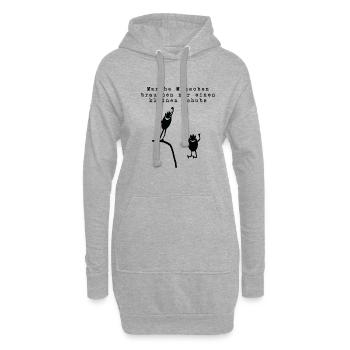 Sprüche T-Shirt Fun lustig witzig mit cartoon - Hoodie-Kleid - Grau meliert - Vorne