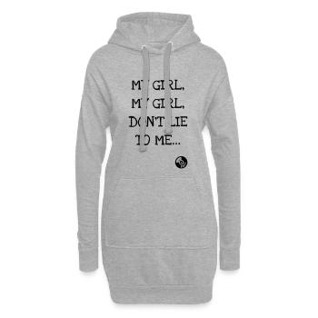 Mein Mädchen, mein Mädchen, lüg mich nicht an ... Nirvana - Hoodie-Kleid - Grau meliert - Vorne