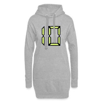 10. GEBURTSTAG. ALLES GUTE ZUM GEBURTSTAG! - Hoodie-Kleid - Grau meliert - Vorne