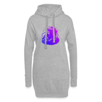 Tauchen Scuba Tauchen Diver Plongée sous-marine - Sweat-shirt à capuche long Femme - gris chiné - Devant