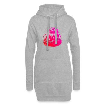 Scuba Taucher Scuba Diver Scuba Tauchen - Hoodie-Kleid - Grau meliert - Vorne