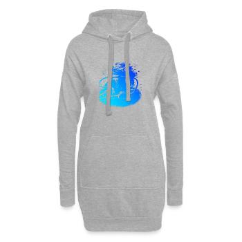 Plongeur Femme Plongeur Plongeur Homme - Sweat-shirt à capuche long Femme - gris chiné - Devant