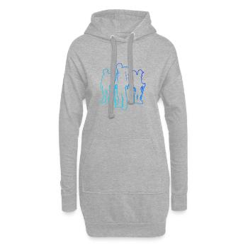 Bloc Grimpeur Escalade Bloc Hommes - Sweat-shirt à capuche long Femme - gris chiné - Devant