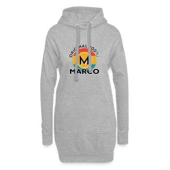 Marco - Hoodie-Kleid - Grau meliert - Vorne