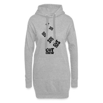 Équipage Cat - Sweat-shirt à capuche long Femme - gris chiné - Devant
