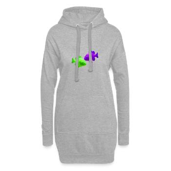 Pisces - Hoodie Dress - heather grey - Front