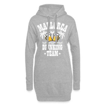 09 Mallorca Drinking Team Beer Mass Bier Party - Hoodie-Kleid - Grau meliert - Vorne