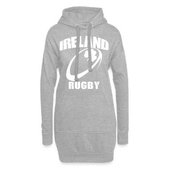 Irlande - Sweat-shirt à capuche long Femme - gris chiné - Devant