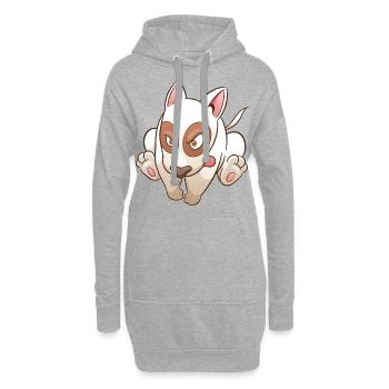 Go Boy Go - Hoodie-Kleid - Grau meliert - Vorne
