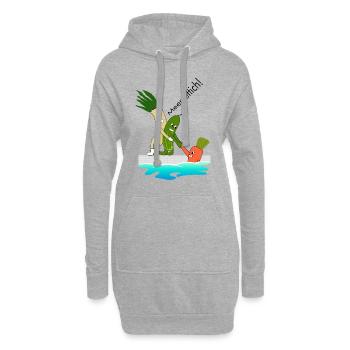Un cadeau de maître nageur amusant pour les nageurs. - Sweat-shirt à capuche long Femme - gris chiné - Devant
