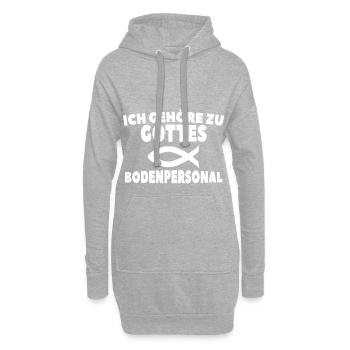 Gott Christ - Hoodie-Kleid - Grau meliert - Vorne