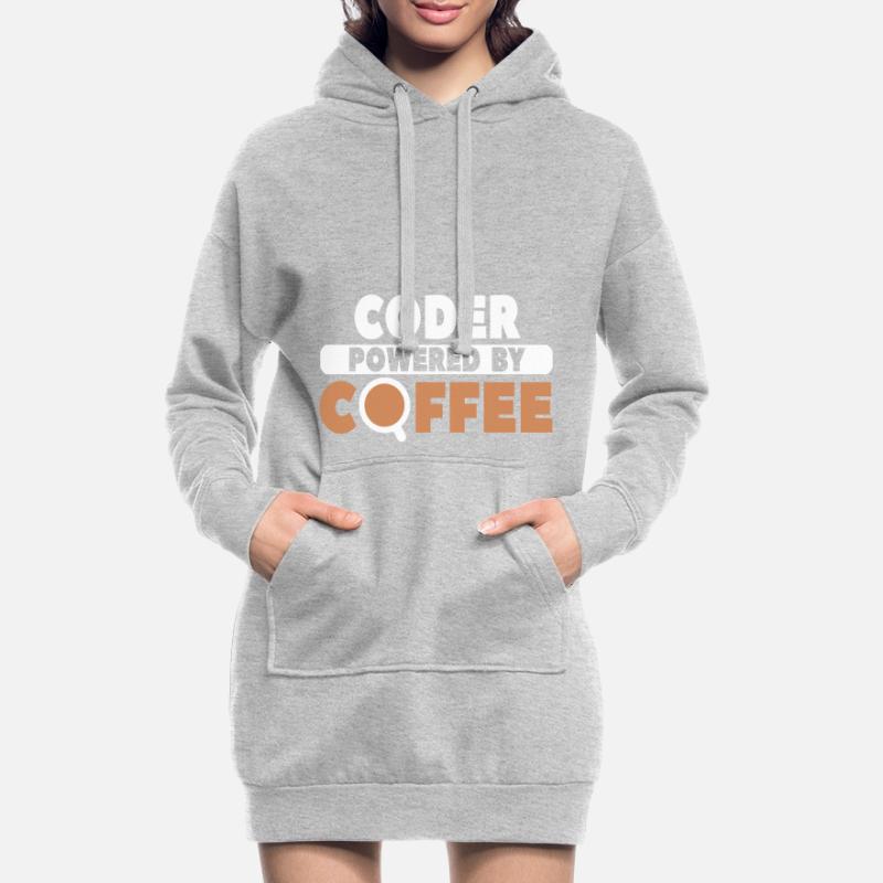 Coder Coffee Hoodie-Kleid