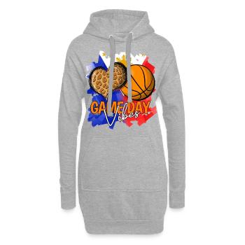 Philippines Filipino Flag Basketball I Cadeau - Sweat-shirt à capuche long Femme - gris chiné - Devant