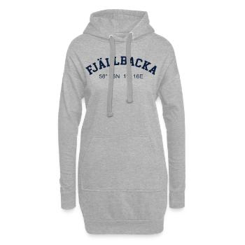 Fjällbacka Suède Coordonnées GPS Carte Randonnée - Sweat-shirt à capuche long Femme - gris chiné - Devant