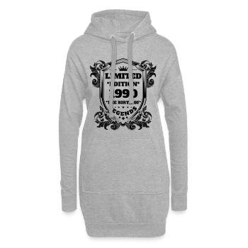 1990 - Hoodie-Kleid - Grau meliert - Vorne