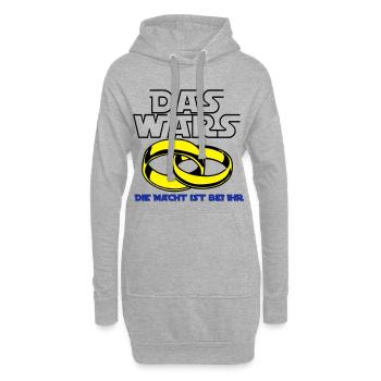 Junggesellenabschied , JGA das wars die Mach(25) - Hoodie-Kleid - Grau meliert - Vorne