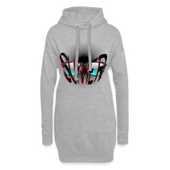Sonne und Sommer Sonnenbrille - Hoodie-Kleid - Grau meliert - Vorne