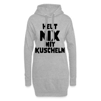 Kuscheln - Hoodie-Kleid - Grau meliert - Vorne