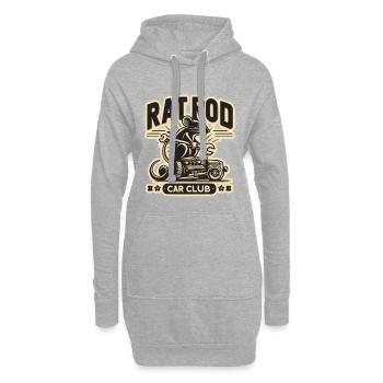 Chemise Ratsking Ratlook – Style rustique personnalisé - Sweat-shirt à capuche long Femme - gris chiné - Devant