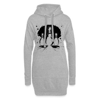 Bowling - Hoodie-Kleid - Grau meliert - Vorne