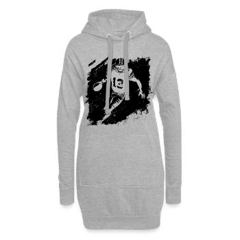 American Footballer - Hoodie-Kleid - Grau meliert - Vorne