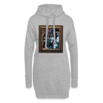 Skulptur des Forts - Hoodie-Kleid - Grau meliert - Vorne