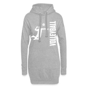 Volleyball volleyball sport - Sweat-shirt à capuche long Femme - gris chiné - Devant