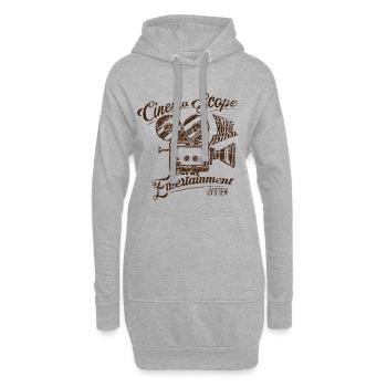 Cadeau de cinéma opérateur cinéma caméraman - Sweat-shirt à capuche long Femme - gris chiné - Devant
