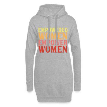 Empowered Women empower Women Geschenk - Hoodie-Kleid - Grau meliert - Vorne