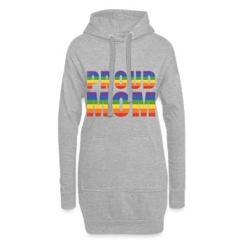 Proud Mom LGBT Geschenk - Hoodie-Kleid - Grau meliert - Vorne