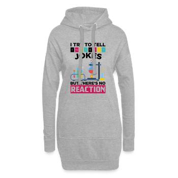 Chemistry Chemie Spruch Periodensystem Geschenk - Hoodie-Kleid - Grau meliert - Vorne