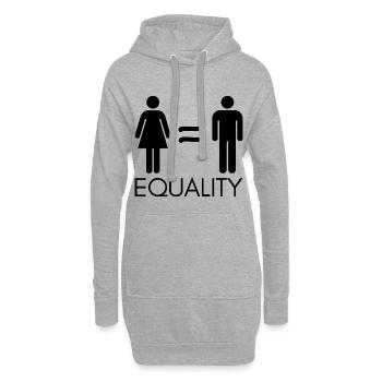Equality Rechte Feminist Geschenk - Hoodie-Kleid - Grau meliert - Vorne