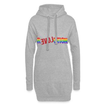 Cadeau lgbt Revolution Love - Sweat-shirt à capuche long Femme - gris chiné - Devant