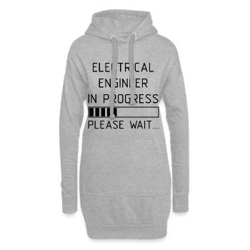 Electrical Engineer in Progress please wait - Hoodie-Kleid - Grau meliert - Vorne