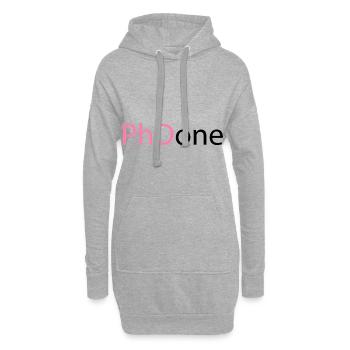 PhD Done Phd Final Cadeau - Sweat-shirt à capuche long Femme - gris chiné - Devant