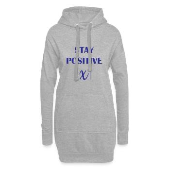 Stay positive math math gift - Hoodie Dress - heather grey - Front