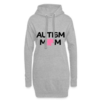 Cadeau de sensibilisation à l'autisme pour maman autiste - Sweat-shirt à capuche long Femme - gris chiné - Devant