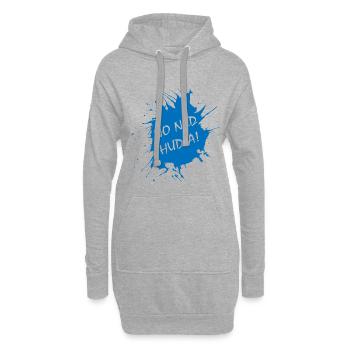 No Ned Hudla Schwaben Schwäbisch Geschenk - Hoodie-Kleid - Grau meliert - Vorne